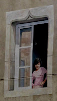Wall painting trompe d'oeil, Montpellier, France