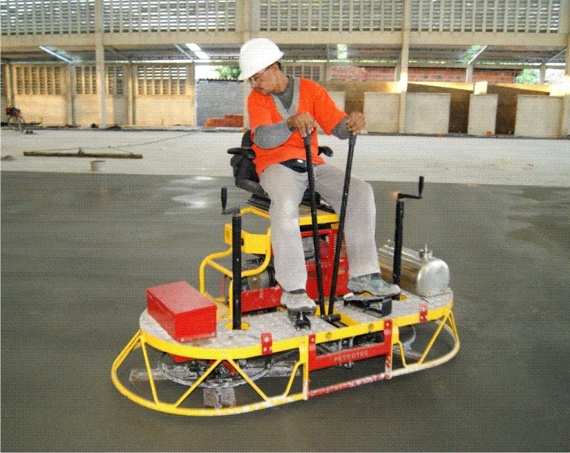 PEDREIRÃO Macetes de construção Concreto piso polido ou piso zero
