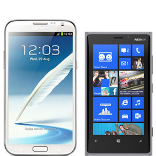 Samsung Galaxy Note 2 vs Nokia Lumia 920