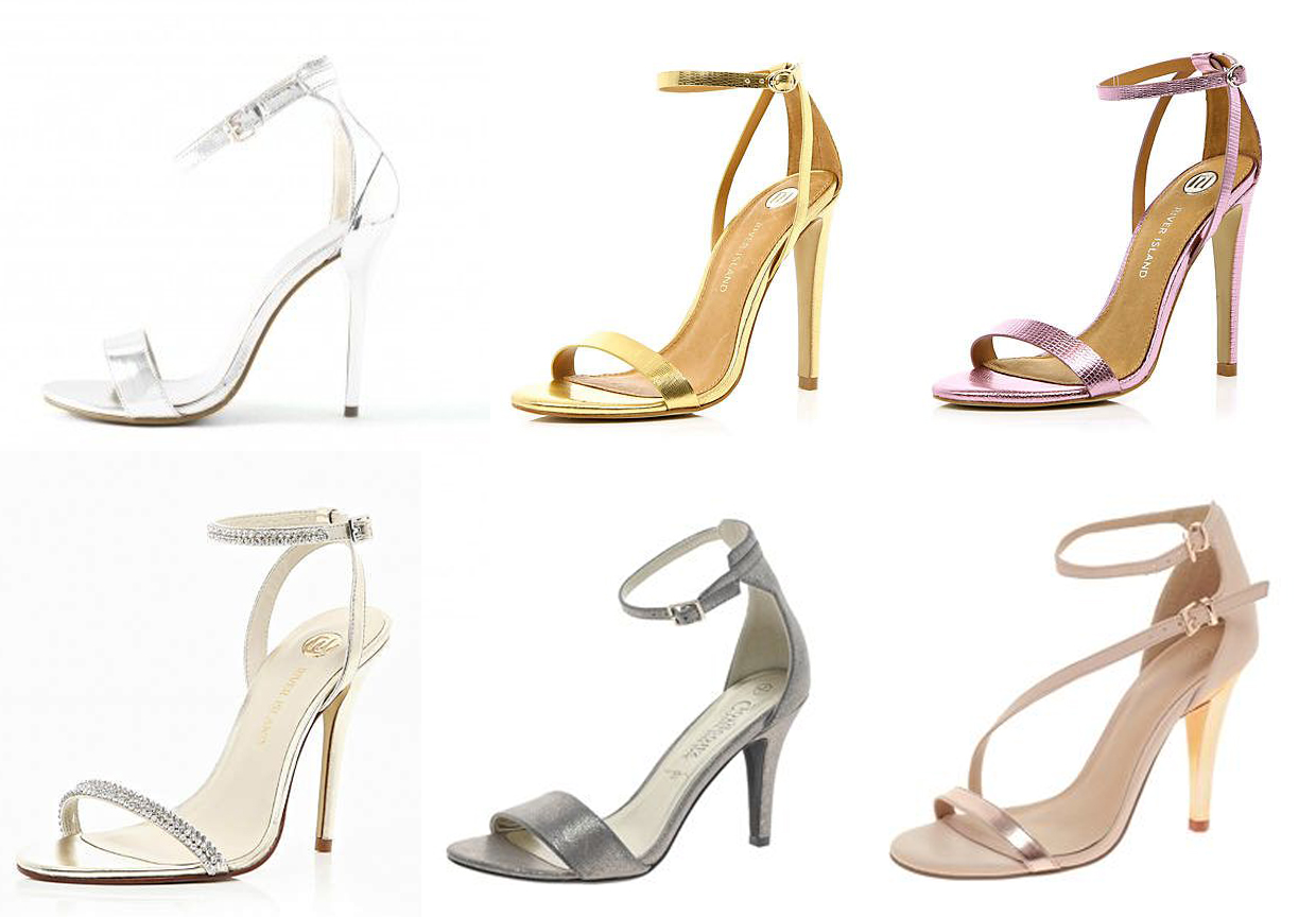 diamante barely there sandals