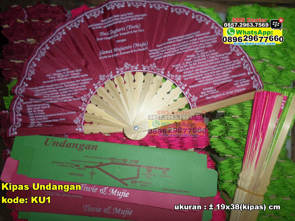 undangan pernikahan, UNDANGAN KIPAS Souvenir Pernikahan