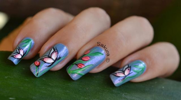 beautiful & stunning nail art design