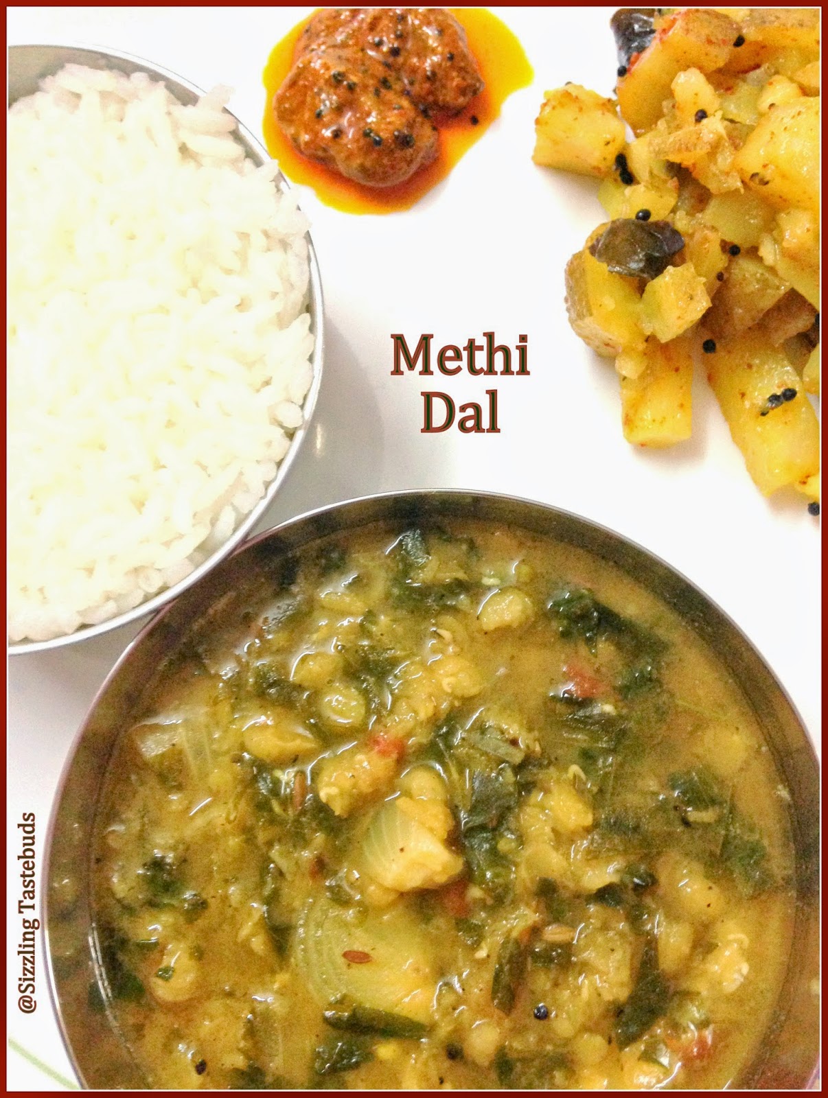 Sizzling Tastebuds Methi Masala Dal Methi based gravy for Rice
