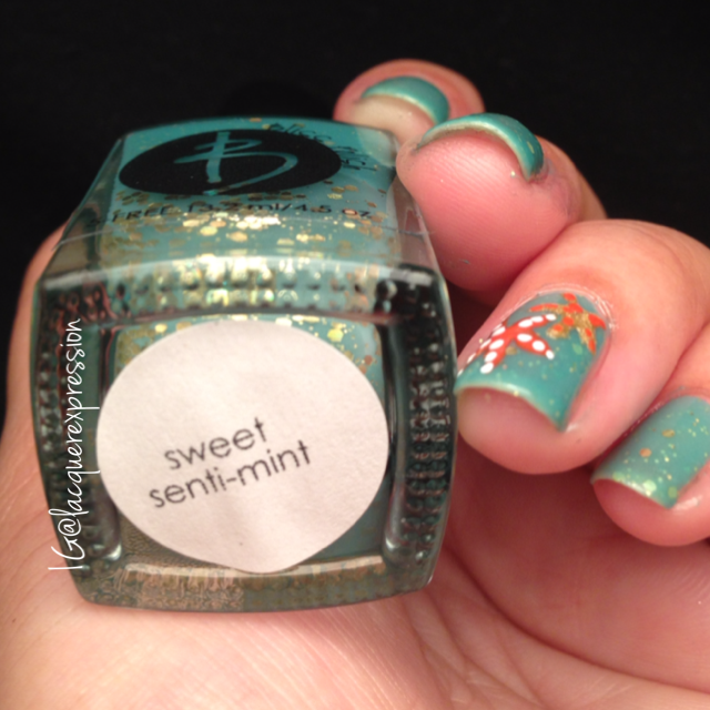 swatch and review of bliss sweet senti-mint nail polish