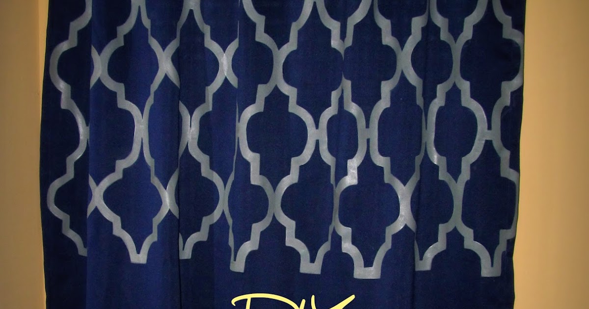 Bit of Blue Sky DIY Painted Curtains