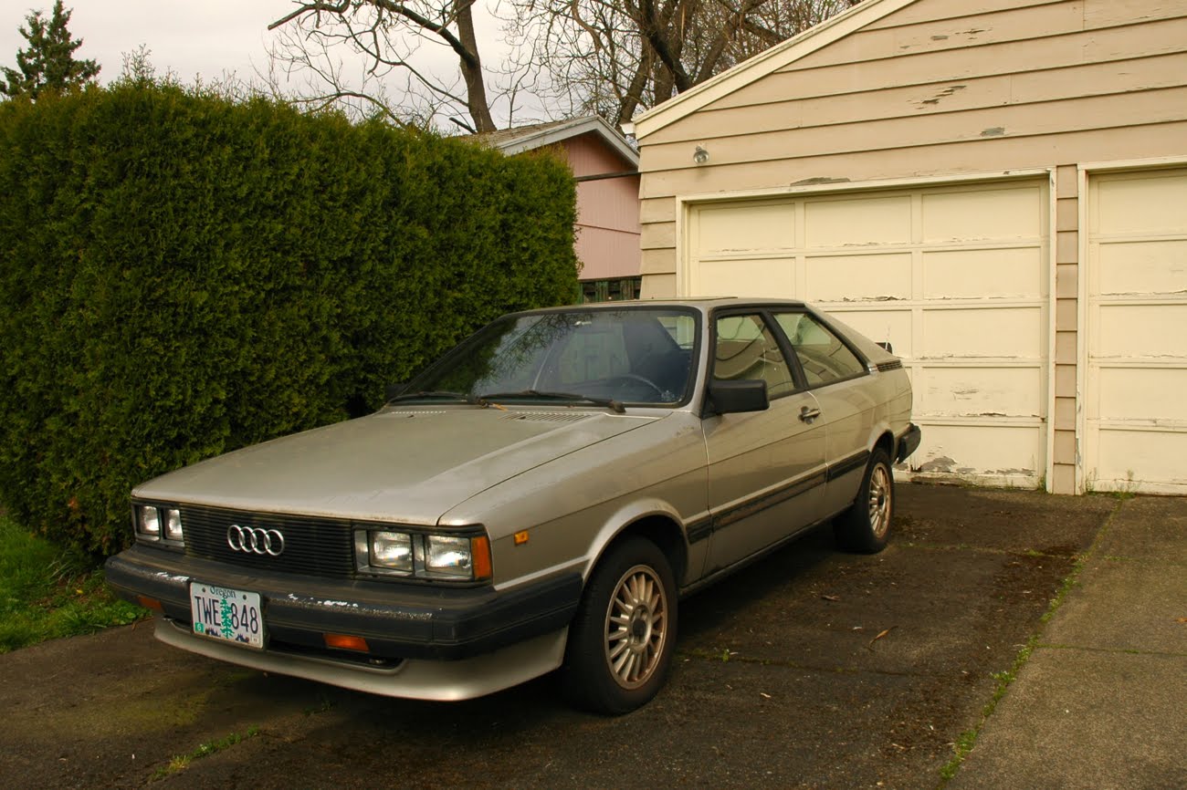 OLD PARKED CARS. 1984 Audi Coupé GT.