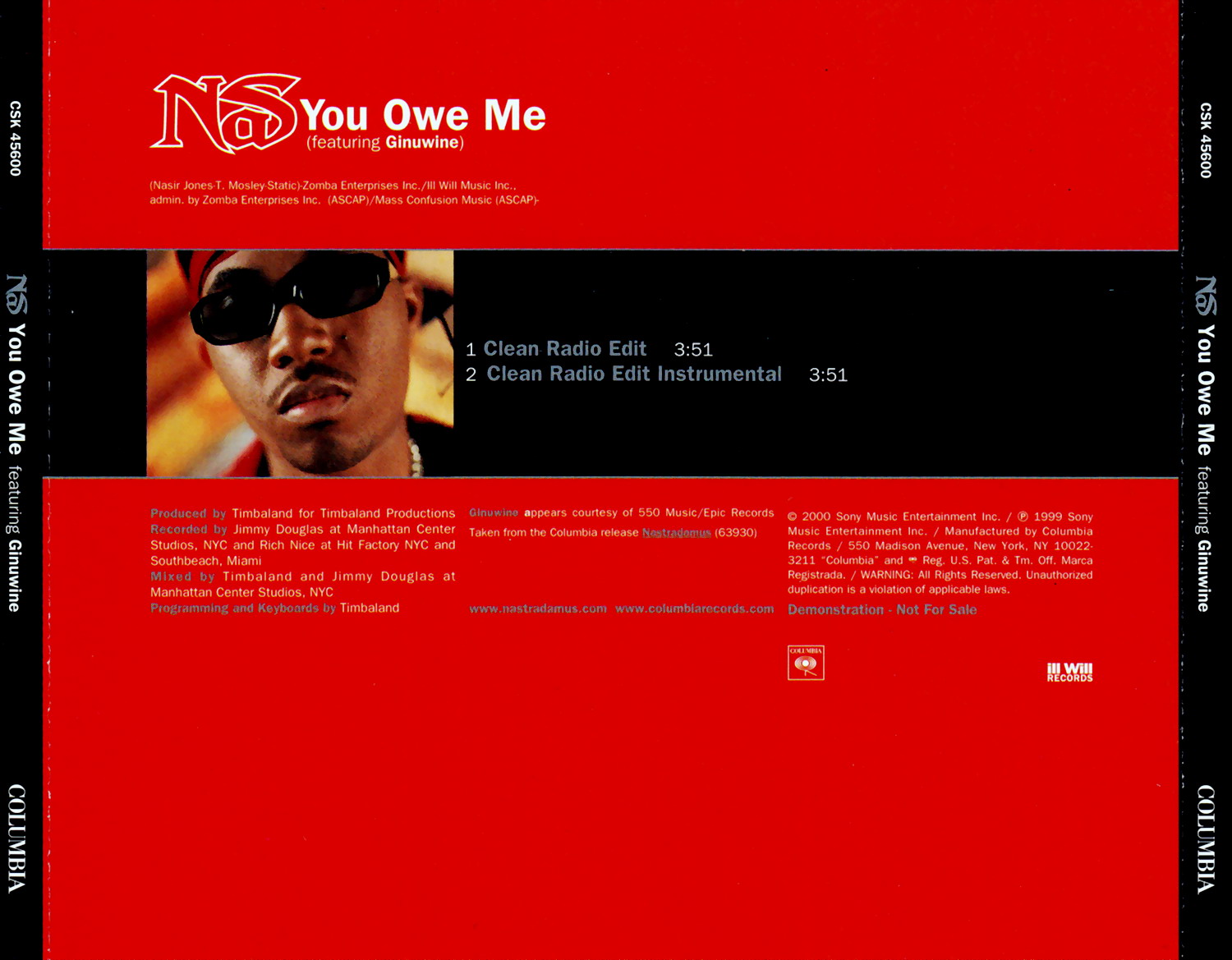 highest level of music Nas Feat. Ginuwine You Owe MePromoCDS2000