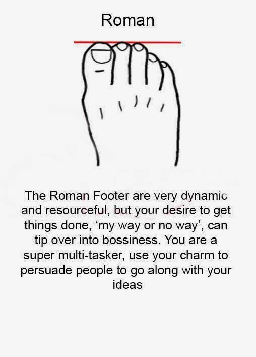 What does your foot type tells about your personality?