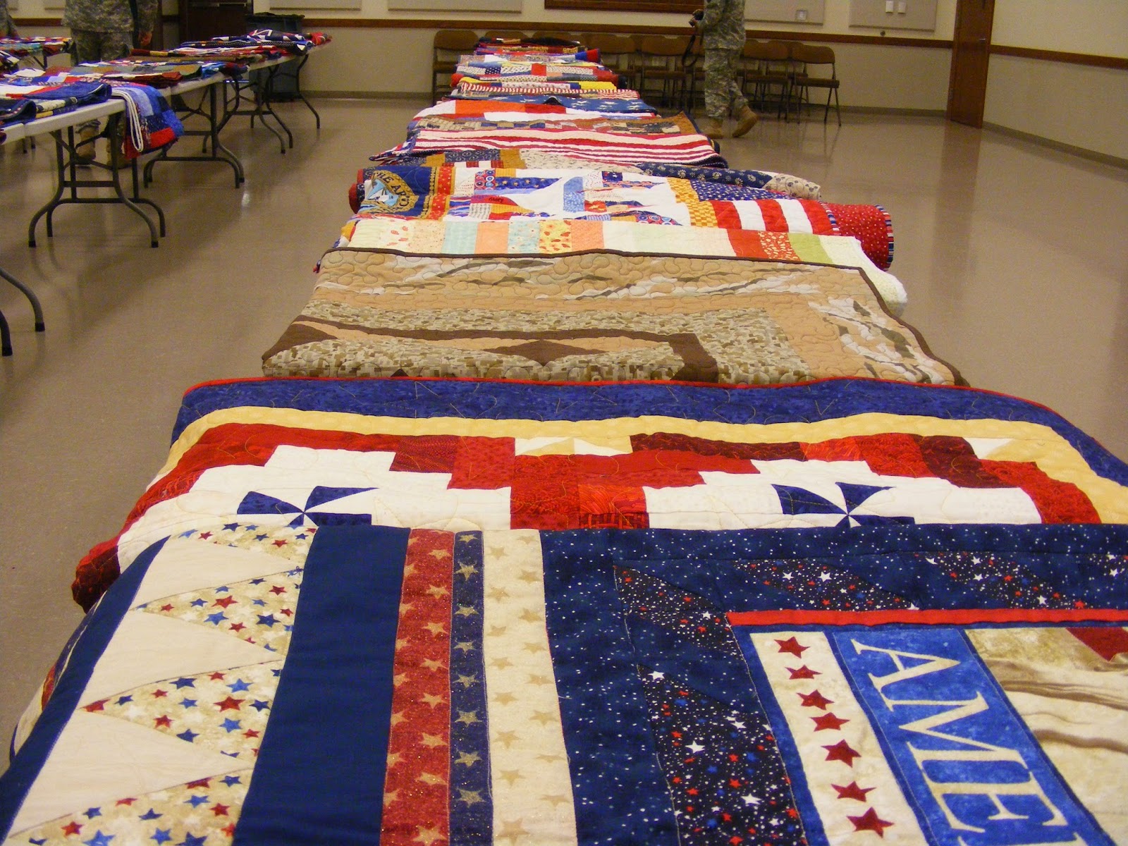 TIA CURTIS QUILTS Quilt Of Valor Ceremony