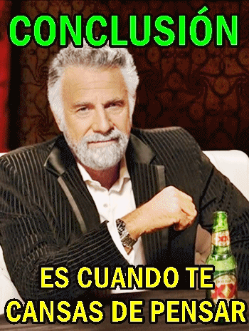 pensar para sacar la conlucion