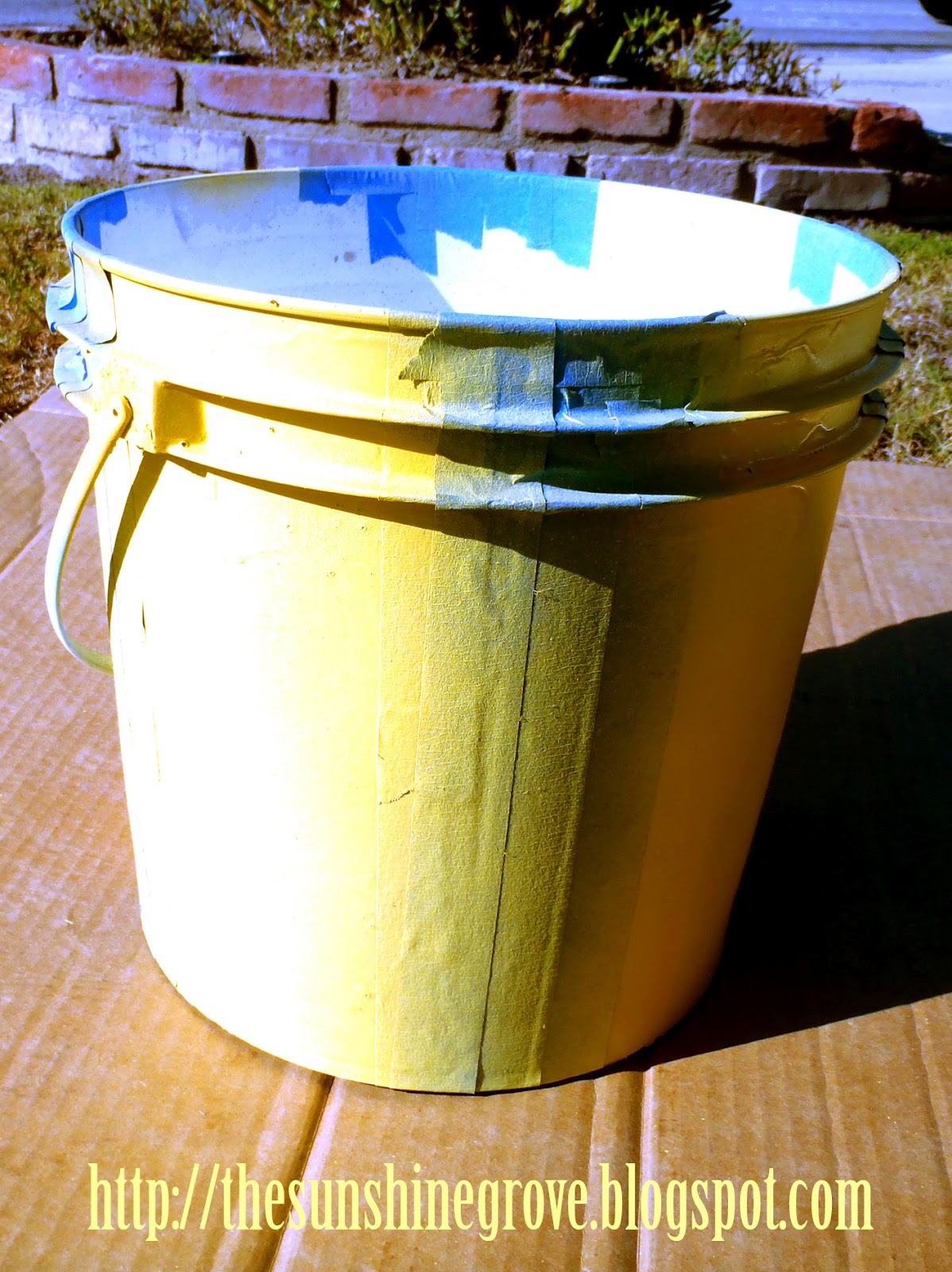 The Sunshine Grove DIY Painted Bucket Planter