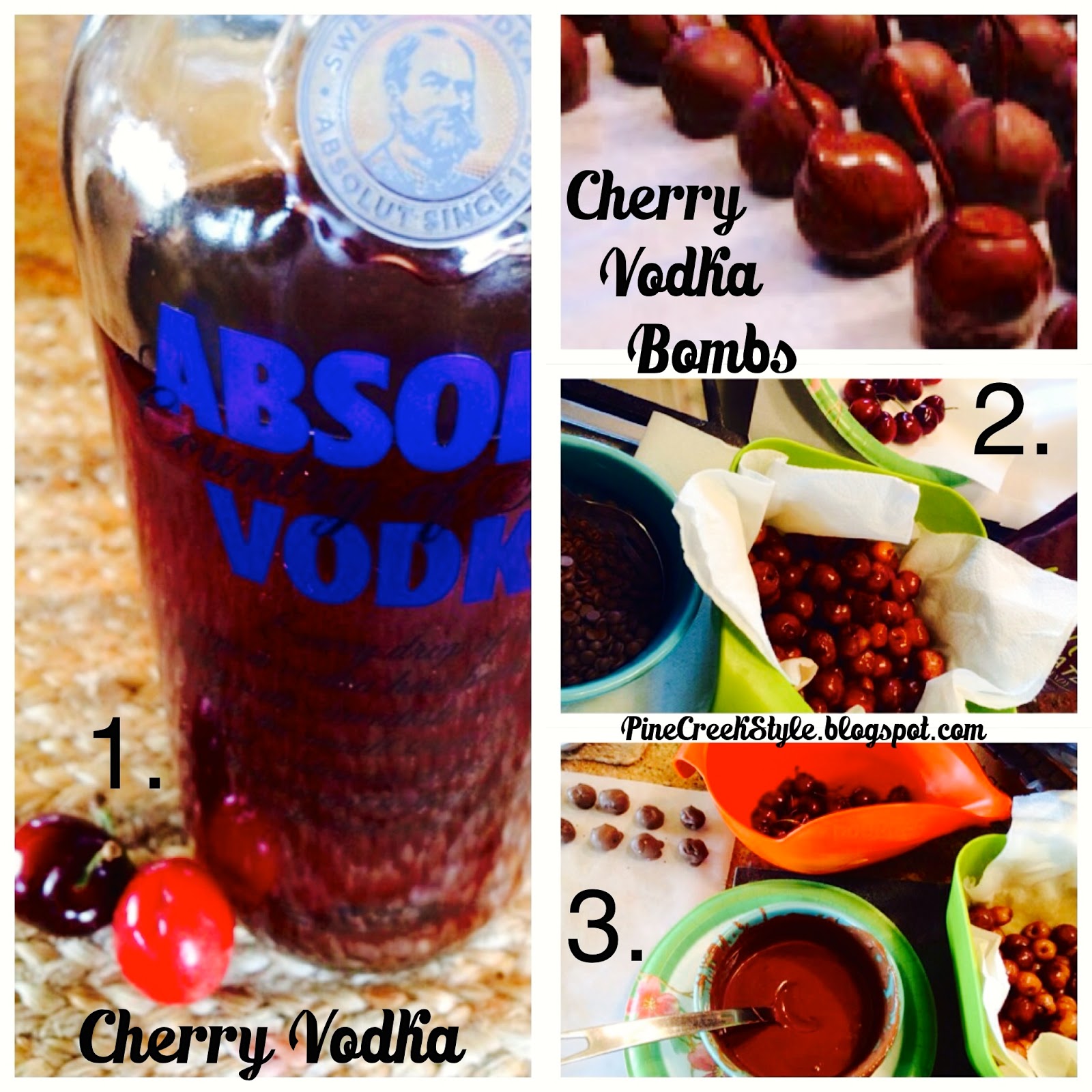 Pine Creek Style Cherry Vodka Bombs...