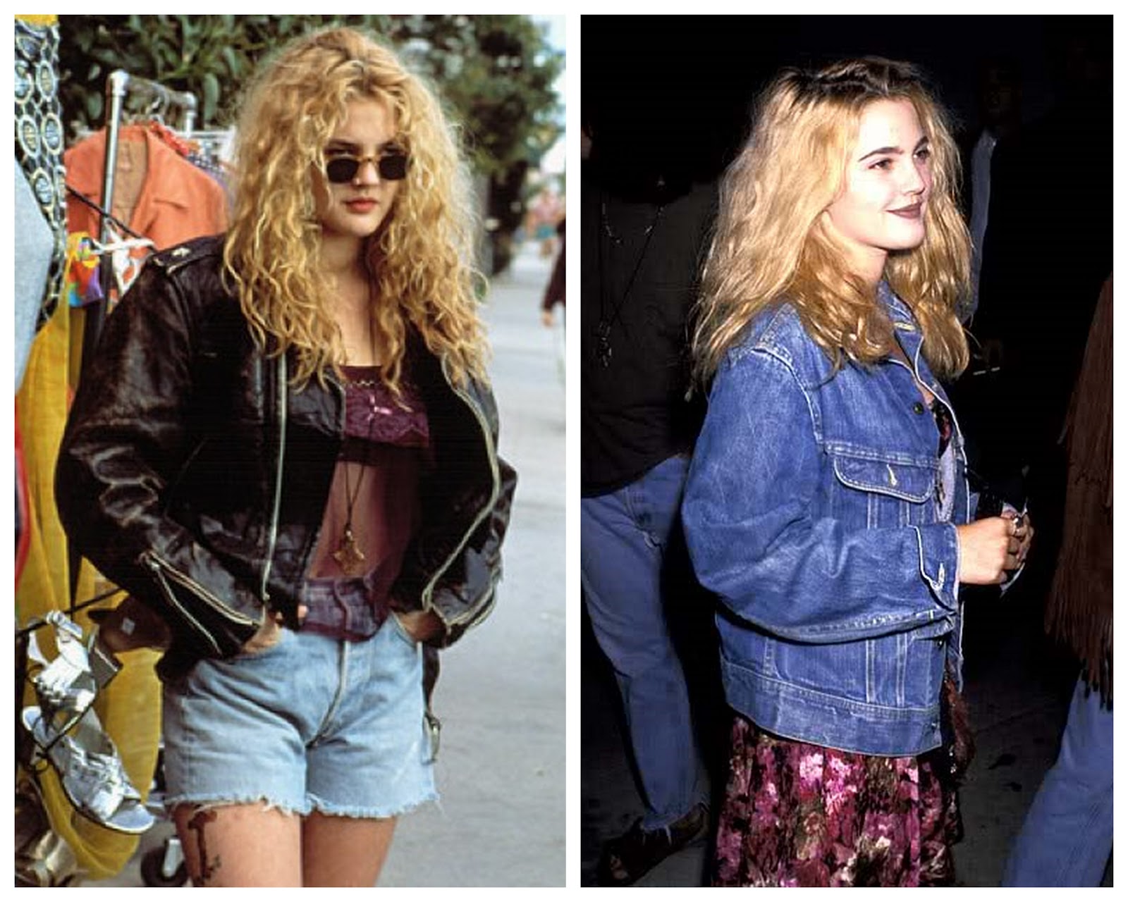 90s Fashion Drew Barrymore