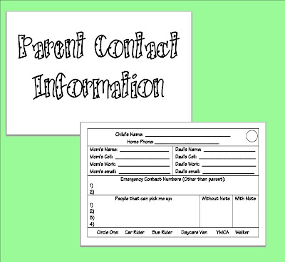 Card Parents Template the wise witty parent contact information cards Card Parents Template the wise witty parent contact information cards