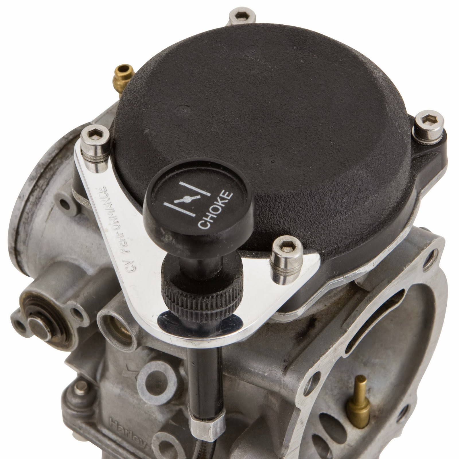 VTwin News CV Performance Choke Bracket. Give Your Harley Carburetor