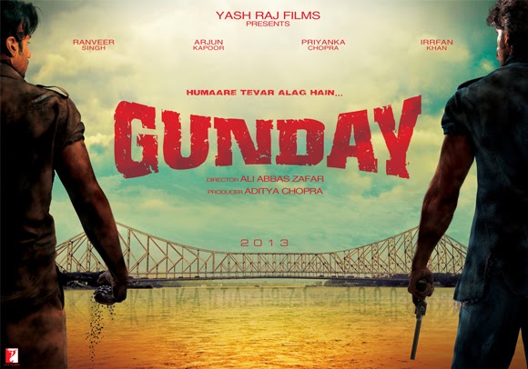 Gunday (2014) bollywood film First Look Poster, wallpapers, pics, photos. actor, actress Priyanka Chopra, Irrfan Khan
