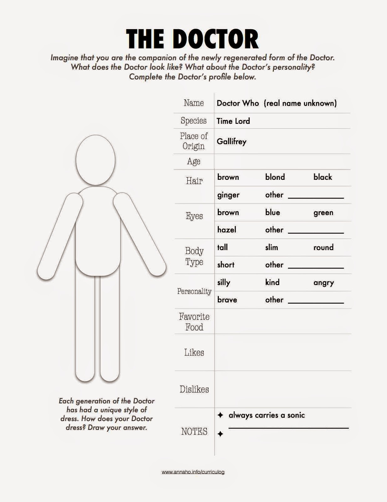 worksheet Doctor Worksheets For Kindergarten companion who a planning guide for writing doctor inspired i just recently started binge watching season 5 of and have to say that im hooked half the time not quite sure