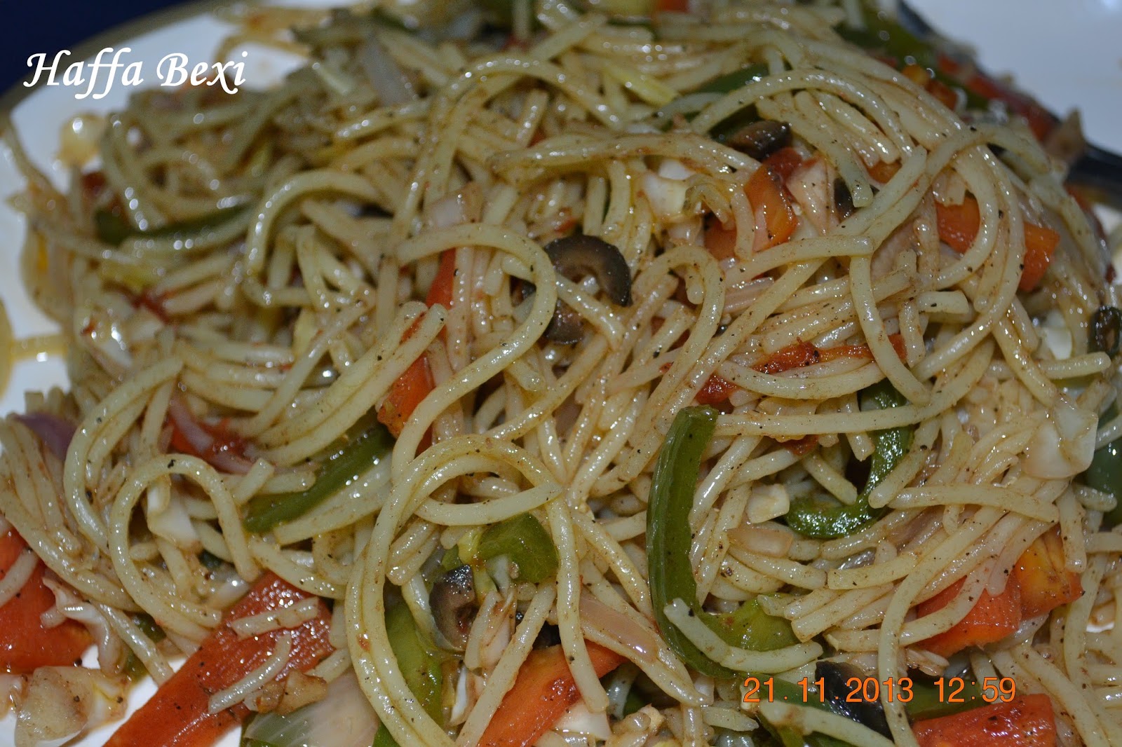 Vegetable Chow mein Haffa's kitchen adventures