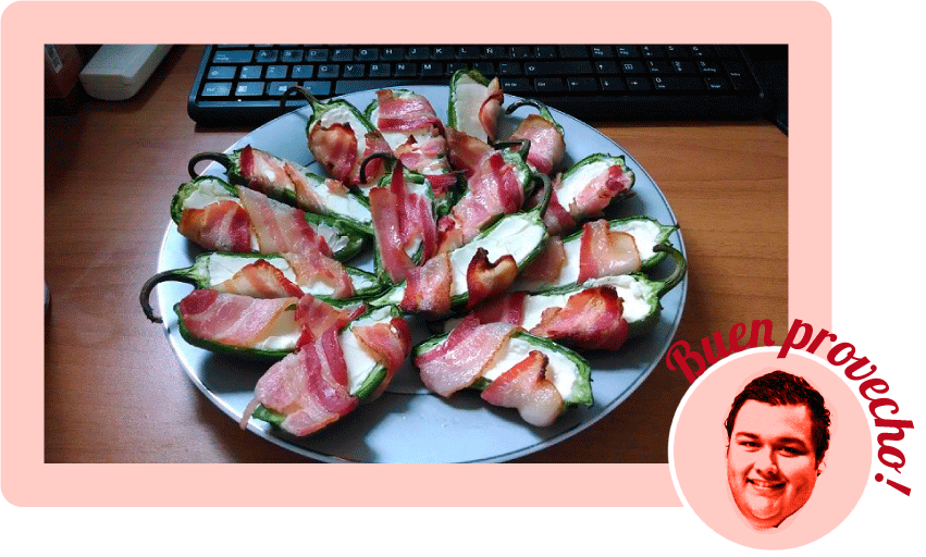 La Cocina De Godinez Chiles Jalapenos Rellenos De Queso Crema Envueltos Con Tocino