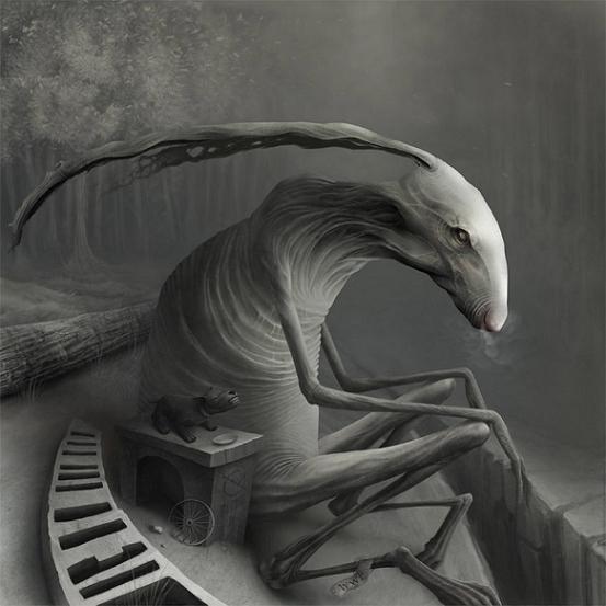 anton semenov ilustrações pesadelos sombrias