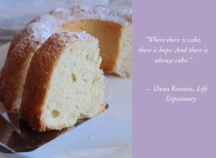 Words & Cake Bake, Eat, Write, Read Yogurt Pot Cake