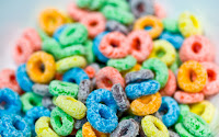 Froot Loops, a staple in any cereal aisle in America.