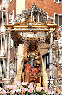  Virgen de San Lorenzo en  las Calles de Valladolid. Fotografía Tomada de Rubén Olmedo.