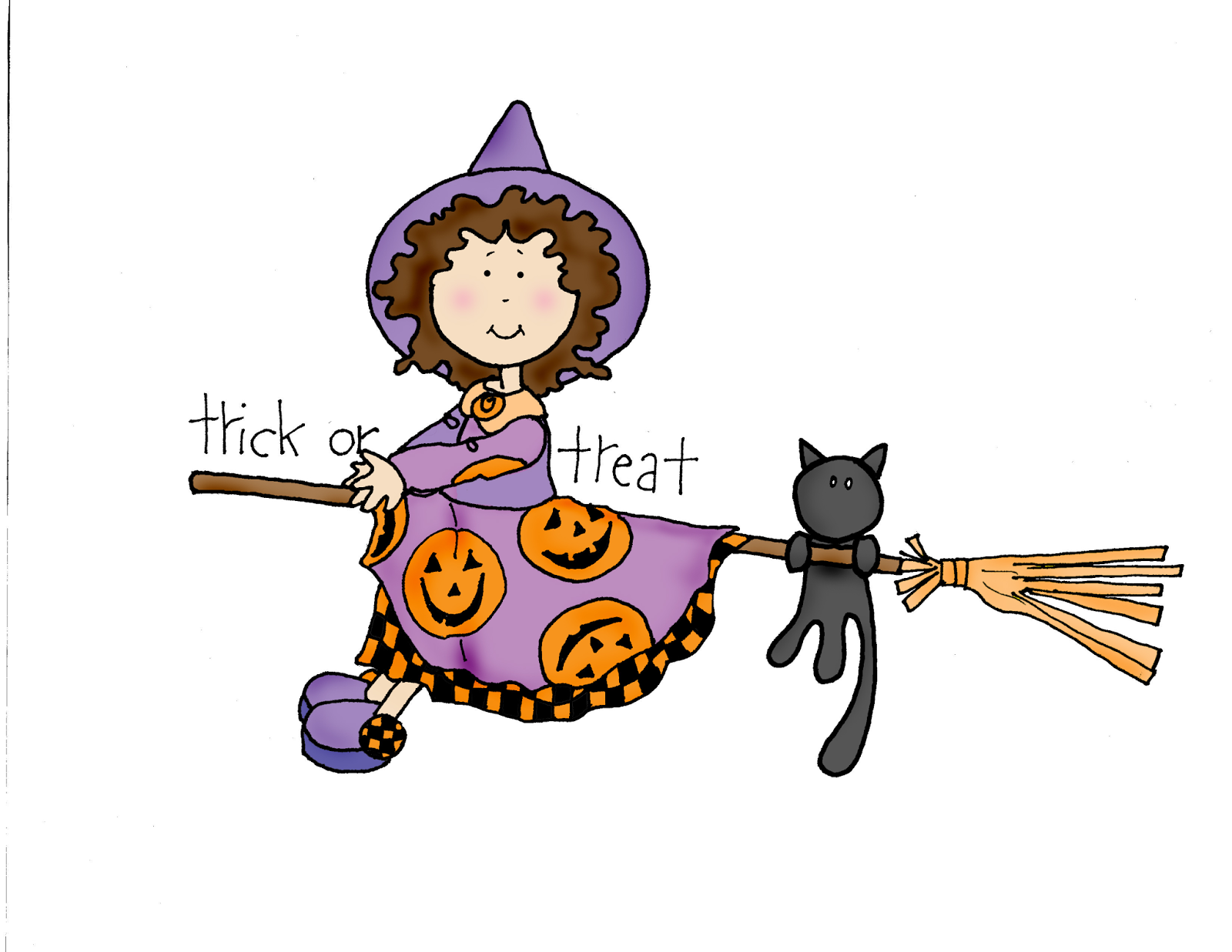cat on a broomstick cat on a broomstick