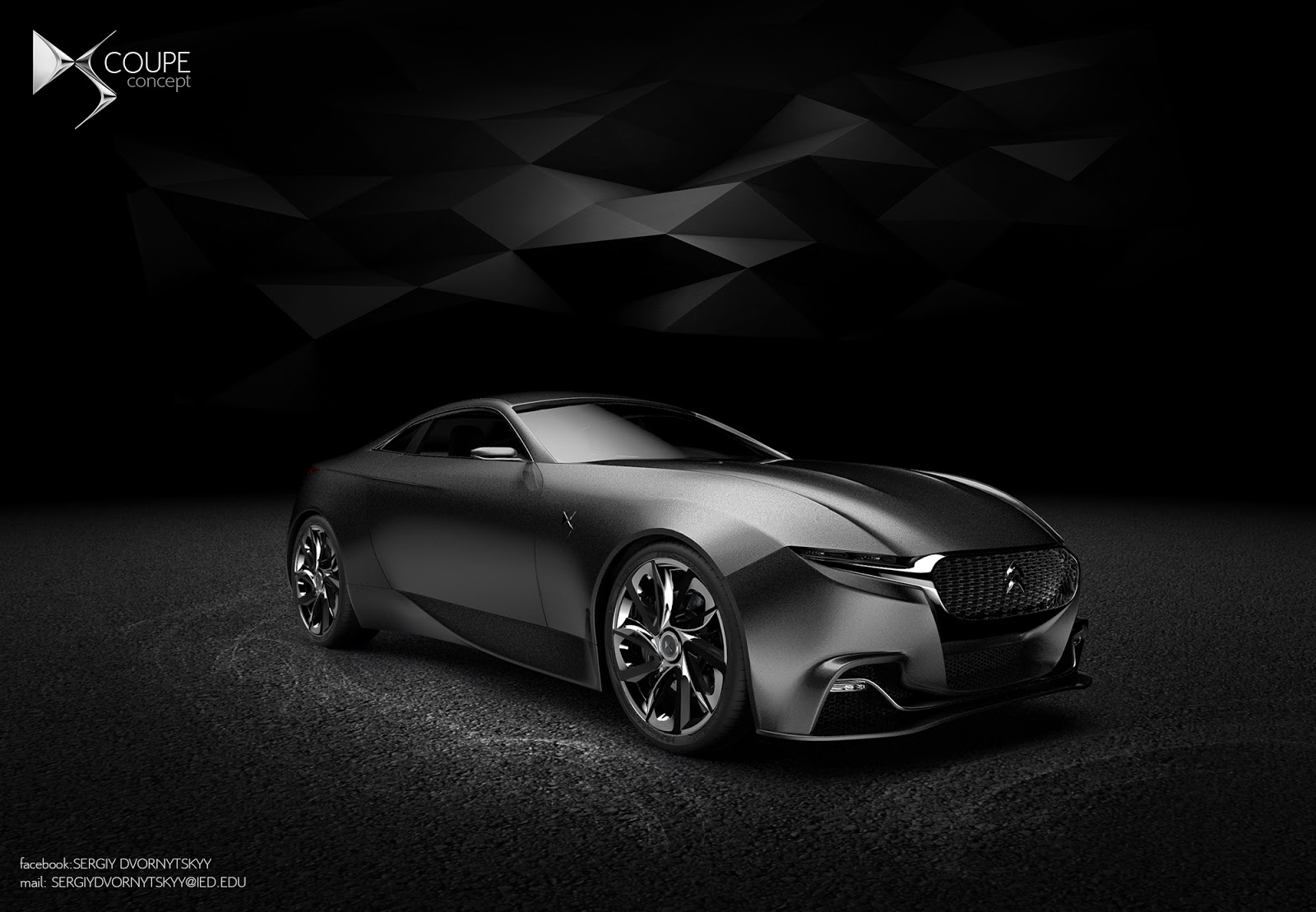 Citroen Ds Coupe Design Study For A Jaguar F Type Rival