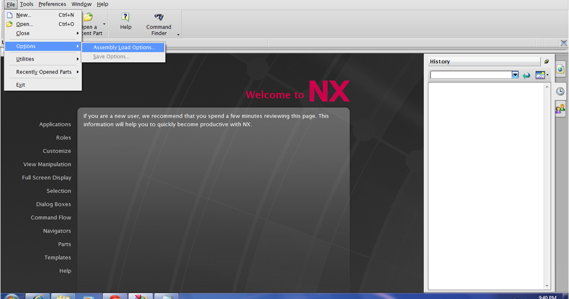 NX UNIGRAPHICS TUTORIAL Assembly Load Option