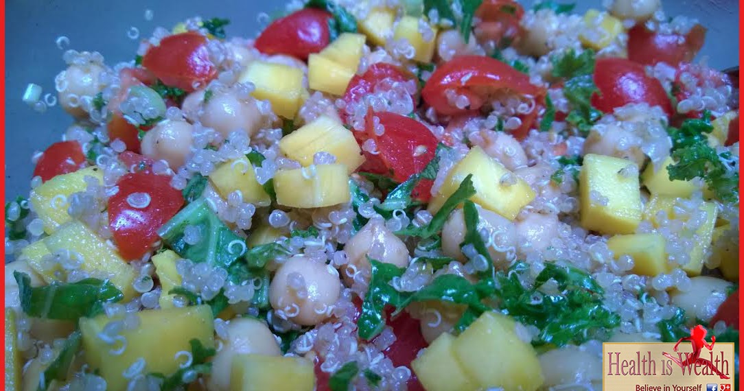 Strong and Beyond Kale Quinoa Mango Salad