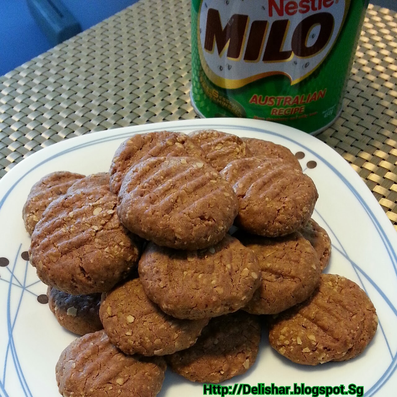 Milo Nestum Condensed Milk Cookie! Delishar Singapore Cooking