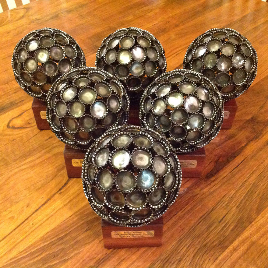 Recycled art made from old keys and coins Art Craft Gift Ideas