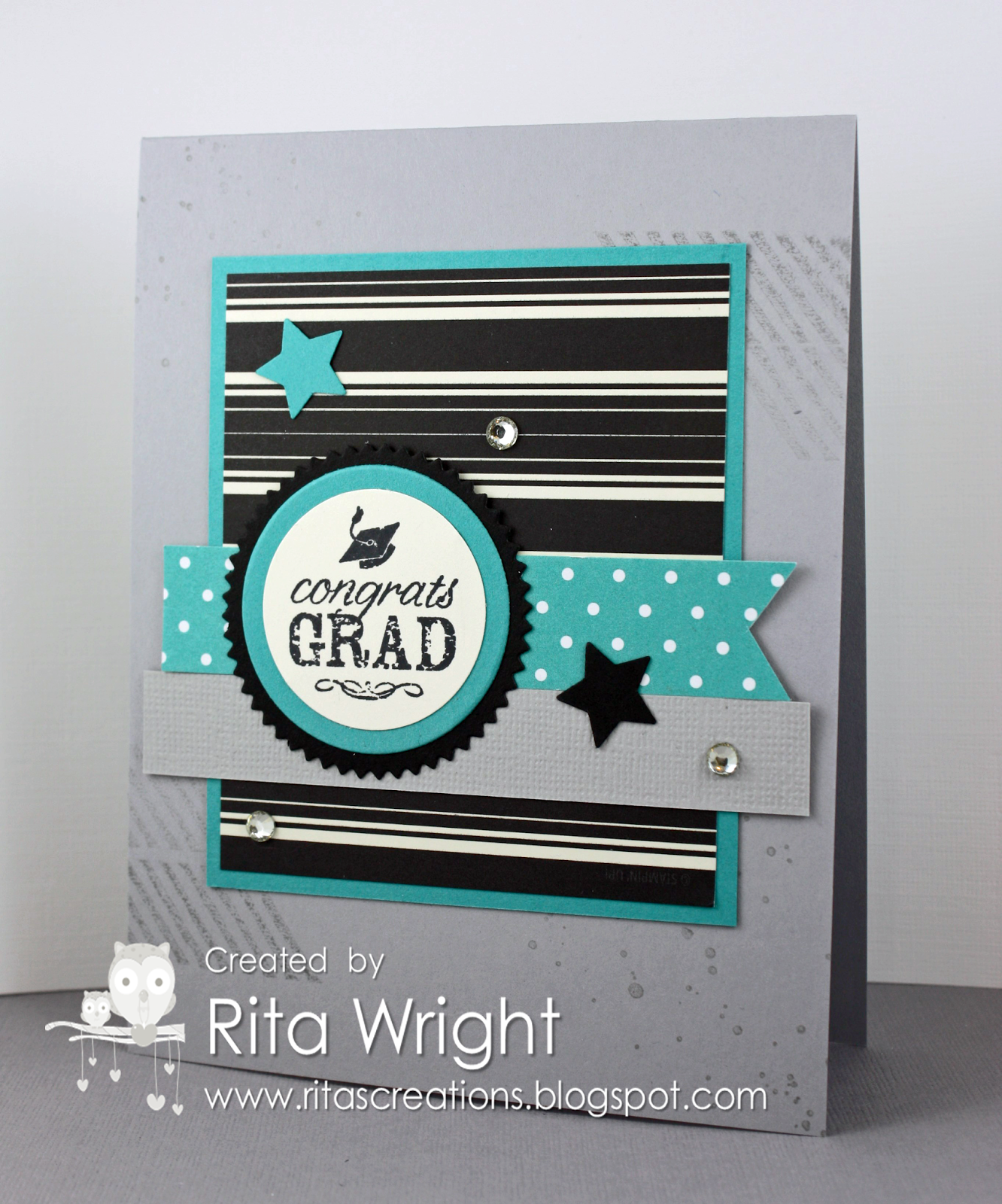 Cards by Rita Stampin' Up! Blue Ribbon