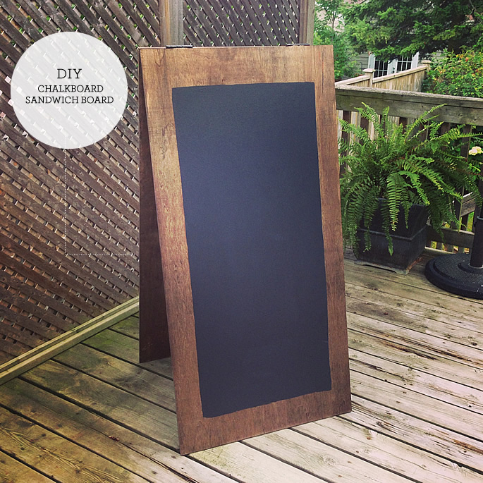 chalkboard sandwich board