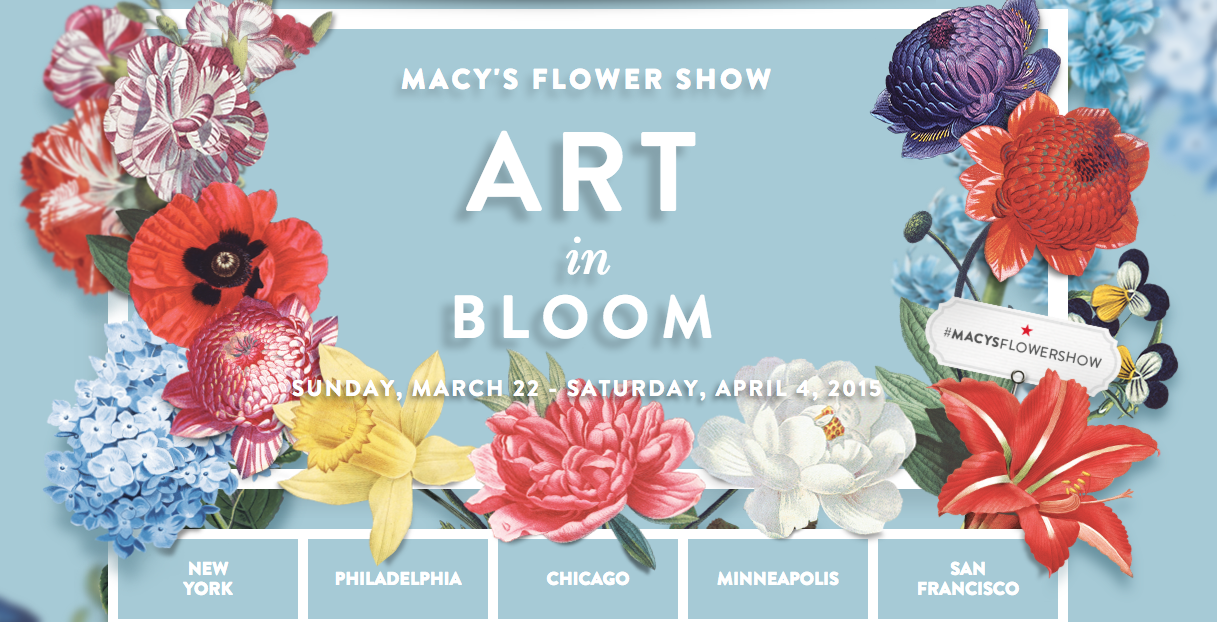 Average Socialite™ Macy's Flower Show, Art in Bloom, NYC, Philadelphia