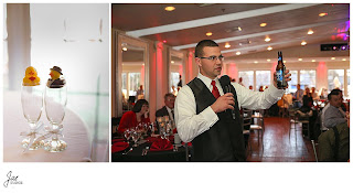 Sparkly Red Black Wedding at The Bedford Columns