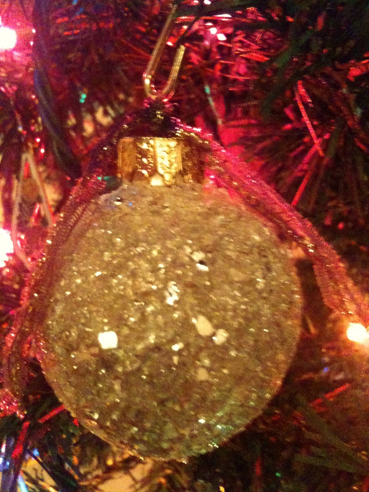 Messy Crafty Corner Upcycle broken ornaments into glitter!
