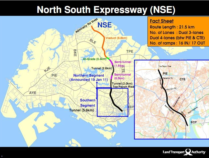 NorthSouth Expressway (Singapore) Detailed Information Photos Videos