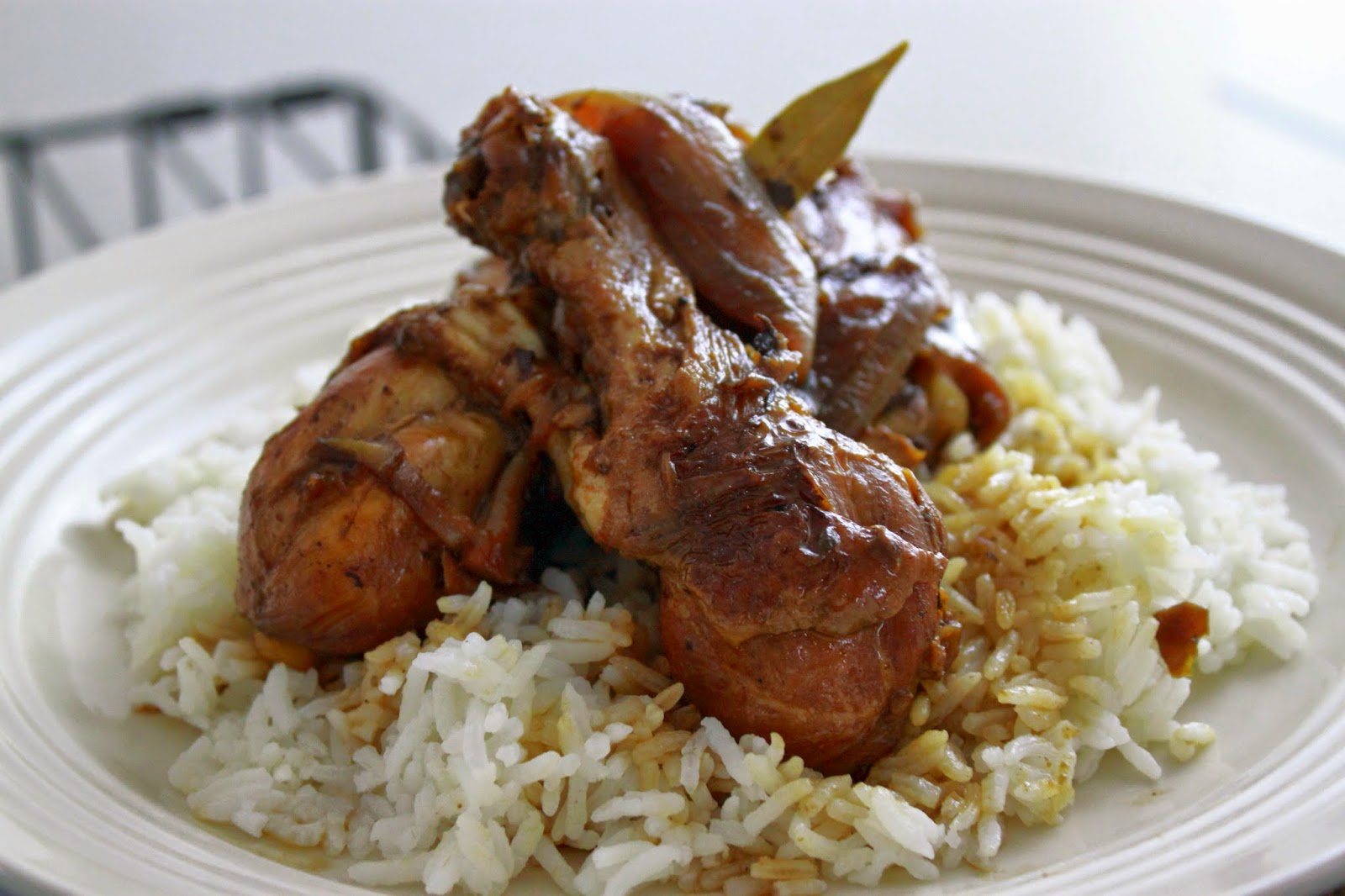 THE PANTRY PANDA: Chicken Adobo and Rice.
