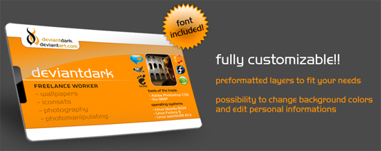 deviant_ID Card Template deviant_ID Card Template
