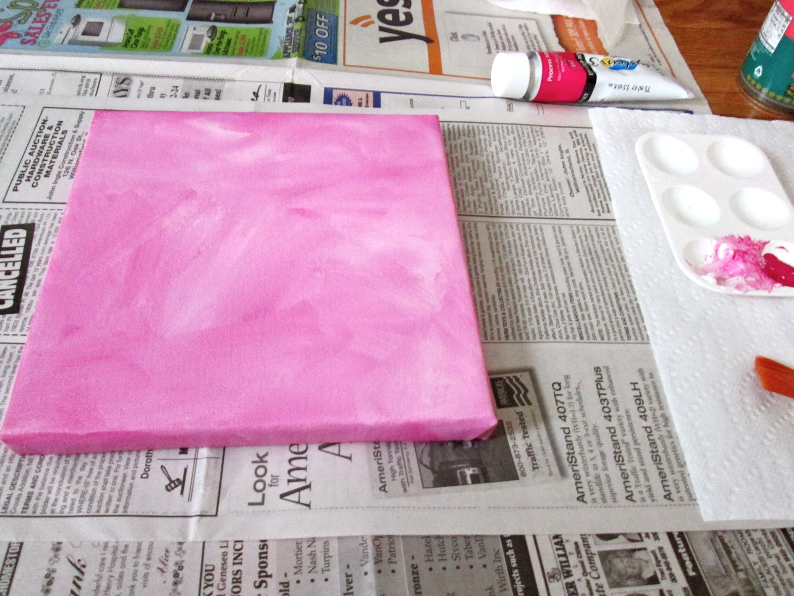 This Little House of Mine Mod Podge Canvas Art