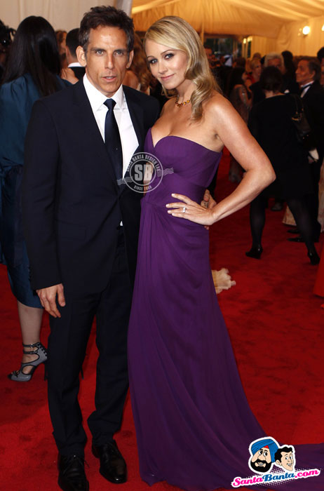 Ben Stiller and his wife, actress Christine Taylor, arrive at the Metropolitan Museum of Art Costume Institute Benefit in New York - (10) - Met Costume Institute Gala 2012 