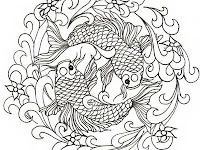 Black And White Koi Fish Tattoo Design Black And White Koi Fish Tattoo Design