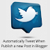 Now i will learn you How to Automatically Tweet When Publish a new Post in Blogger