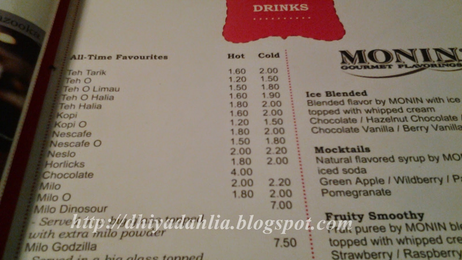Port Cafe Bangi Menu Port Cafe Bangi Menu