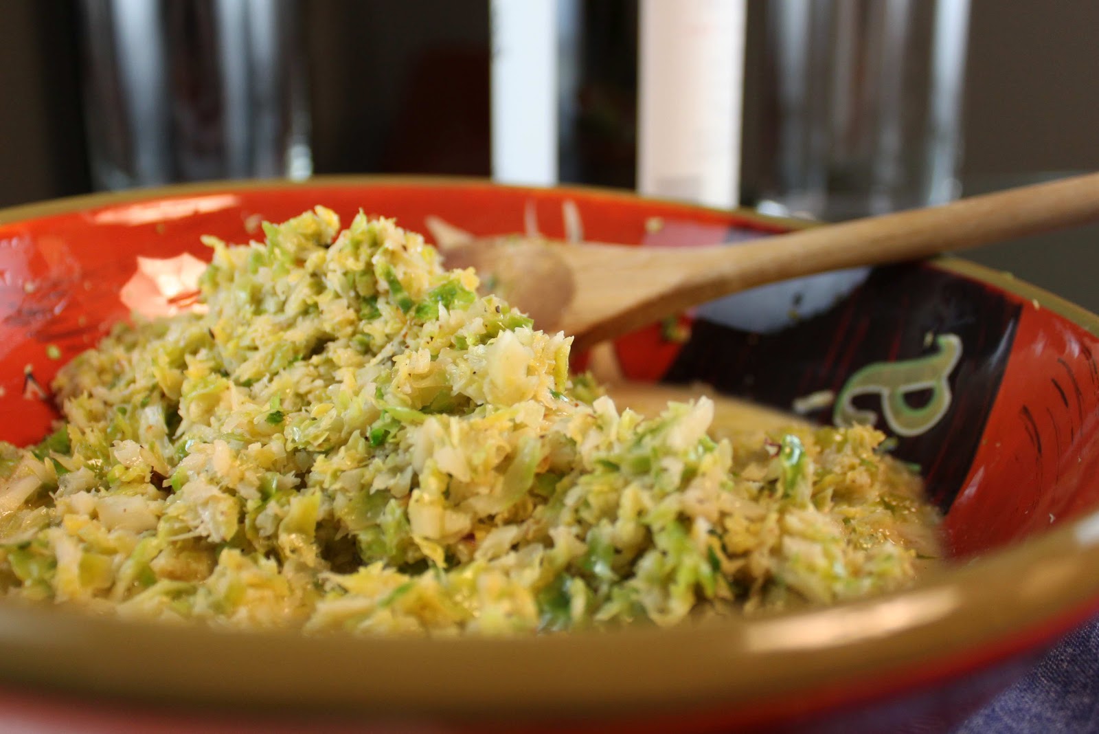 Fat and Happy Blog Sauteed Brussel Sprouts in Wine Cream Sauce