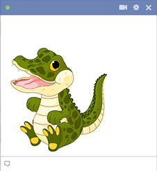 Crocodile Facebook Sticker