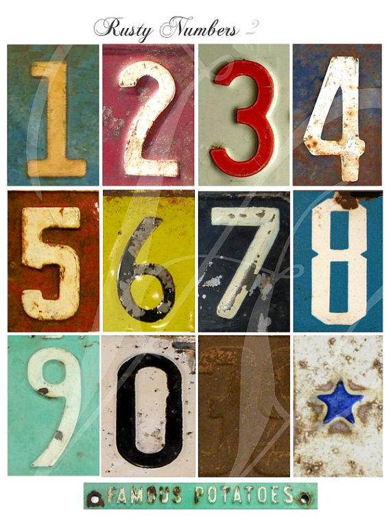 the adventures of bluegirlxo vintage numbers to label everything...