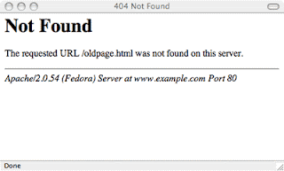 404 page not found error